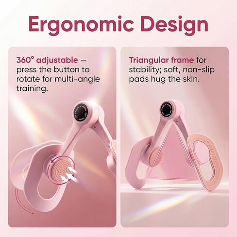 Pelvic Floor Exerciser for Women, Inner Thigh & Glute Trainer, Adjustable Resistance, Quiet Auto-Return, Portable Hip Trainer for Leg/Butt/Arm Workouts at Home or Office in Kuwait