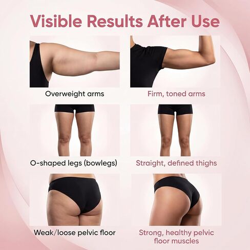 Pelvic Floor Exerciser for Women, Inner Thigh & Glute Trainer, Adjustable Resistance, Quiet Auto-Return, Portable Hip Trainer for Leg/Butt/Arm Workouts at Home or Office in Kuwait