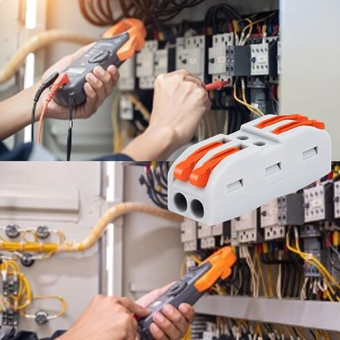 Wire Connectors,20PK Wire Connection,Nineleaf Push Quick Electrical Cable Connectors Working Range Max 32A 600Volt,2 Pin Wire Connector for Cables from 28 to 12awg,12 14 16 Gauge Wire Connectors in Saudi Arabia