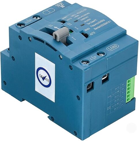Dual Power 63A 230VAC Automatic Transfer Switch ME1-63AE 2P PC Type DIN-Rail Mounting Blue Housing in Saudi Arabia