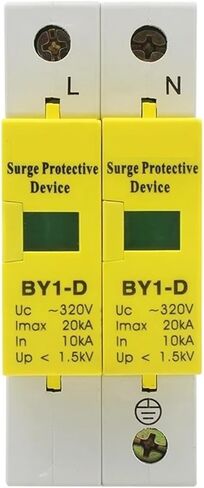 BY1-D AC SPD 10KA-20KA Building 1P + N Home ~ 320V UL معدات حماية حماية التيار المنخفض من الجهد المنخفض in Kuwait