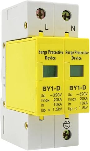 BY1-D AC SPD 10KA-20KA Building 1P + N Home ~320V UL Low Voltage Surge Protector Protection Arrester Equipment in Saudi Arabia