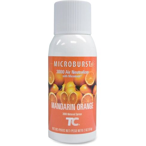 منتجات رابر ميد التجارية Microburst 3000 Aerosol Air Freshener Refill، برتقال اليوسفي، نظام التحكم التلقائي في الرائحة، للحمامات في المطاعم/الفنادق/المدارس/المطارات/المكاتب، عبوة من 12 قطعة in Saudi Arabia