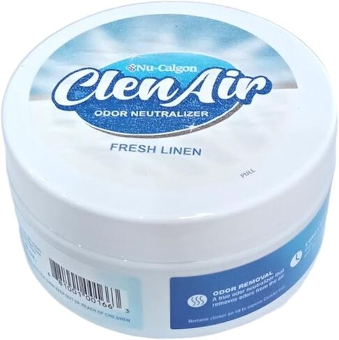 Nu-Calgon ClenAir 6100-05 Original Fresh Linen Odor Neutralizer 1/2 Pound Tub Made in the USA in Saudi Arabia