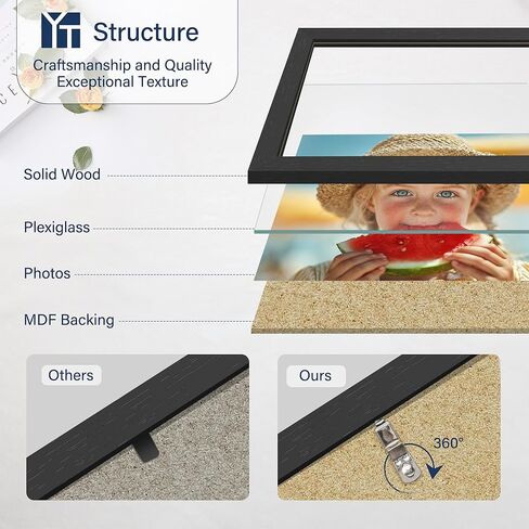 إطارات صور مجمعة من الزجاج الحقيقي المزدحمة - 10 حزمة ، مجموعة إطار معرض الجدار ، أحجام متعددة بما في ذلك 8x10 ، 5x7 ، 4x6 ، ديكور جدار مجمعة للتعليق أو شاشة الطاولة ، بني in Kuwait