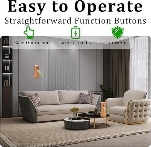 Automatic Air Freshener Spray Dispenser (4-Pack), Free Standing or Wall Mounted Adjustable Aromatherapy Machines for Home, Indoor, Bathrooms, Offices, Hotels and Commercial Places (Wood, 001) in Kuwait