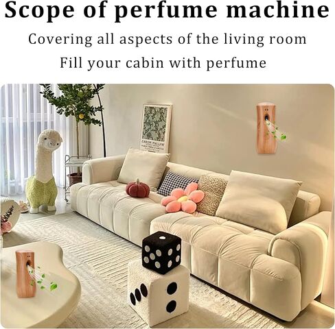 Automatic Air Freshener Spray Dispenser (4-Pack), Free Standing or Wall Mounted Adjustable Aromatherapy Machines for Home, Indoor, Bathrooms, Offices, Hotels and Commercial Places (Wood, 001) in Kuwait
