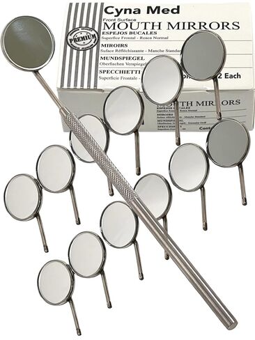 Dental Mouth Mirrors Size #5 Cone Socket Dental Instruments Pack of 12 in Kuwait