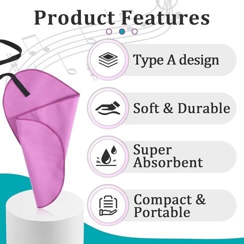 8 Pcs Cleaning Cloth Swab for Inside Tube with Weighted Endpoint and Equipped with a Brush, Cleaning Accessories Suitable for Saxophone, Flute, Piccolo, Clarinet(Purple) in Saudi Arabia