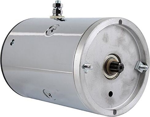 محرك مضخة هيدروليكي RAREELECTRICAL 12 فولت من الكروم متوافق مع Dell Maxon Waltco Liftgates Sno-Way Boss Northman Snow Ploughs Cw 9 Spline Waltco 70392800 Prestolite Mue-6114S 46-4048 in Saudi Arabia