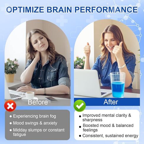 محلول أزرق الميثيلين 1%، قطرات أزرق الميثيلين لصحة الدماغ البشري، الطاقة والدعم المعرفي، قطرات سائلة عالية النقاء، خالية من الفورمالديهايد والكحول، 2 أونصة سائلة in Kuwait