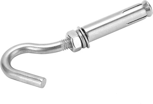 304 Stainless Steel M8 Expansion Hooks 10Pcs Heavy Duty Wall Anchors with Anti Slip Design for Concrete Brick Masonry Rust Proof High Temperature Resistance Silver 100mm Len in Saudi Arabia