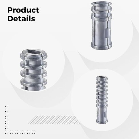Generic قوي وجودة، تشطيب مجلفن، تصميم أسطواني، درع S للخشب، مسامير توسيع خشبية من سبائك الزنك، 5/8 مسامير خرسانية، 30 حزمة in Saudi Arabia