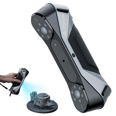 Creality 3D Scanner CR-Scan Raptor, Upgraded Handled 3D Scanner with Blue Laser Lines&NIR 60FPS 3D Scanning, 0.02mm Accuracy Anti-Shake Tracking 24-Bit Full-Color for iOS Mac Windows Android in Saudi Arabia