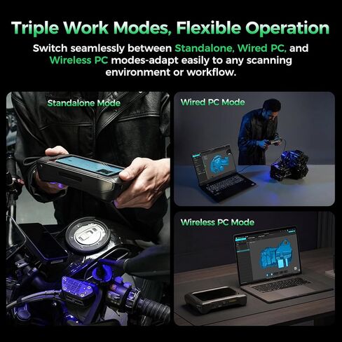 Creality Sermoon P1 Wireless 3D Scanner, 100FPS High-Speed Scanning with Blue Laser & NIR, All-in-One Standalone 0.02mm Accuracy, Built-in Computer & WiFi 7 in Saudi Arabia