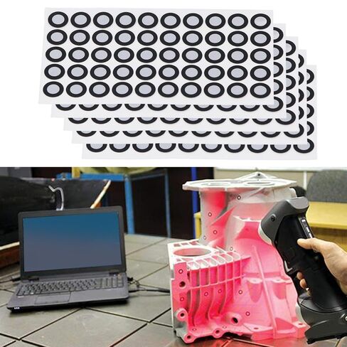 أهداف تحديد المواقع مقاس 6 مم مع محيط أسود للماسح الضوئي ثلاثي الأبعاد، وعلامات المسح الضوئي ثلاثي الأبعاد، والنقاط، وعلامات النقطة المرجعية للملصقات، وعلامات الانعكاس، للمسح الضوئي ثلاثي الأبعاد والتتبع البصري (750) in Kuwait