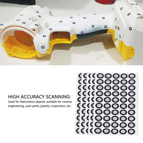 أهداف تحديد المواقع مقاس 6 مم مع محيط أسود للماسح الضوئي ثلاثي الأبعاد، وعلامات المسح الضوئي ثلاثي الأبعاد، والنقاط، وعلامات النقطة المرجعية للملصقات، وعلامات الانعكاس، للمسح الضوئي ثلاثي الأبعاد والتتبع البصري (750) in Kuwait