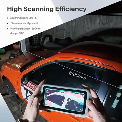 ماسح ضوئي EINSTAR Vega ثلاثي الأبعاد مع حامل ثلاثي الأرجل، ماسح ضوئي لاسلكي محمول ثلاثي الأبعاد بتصميم الكل في واحد، مسح شامل للأشياء، دعم المسح الخارجي، ذاكرة الوصول العشوائي 32 جيجا + 512 جيجا SSD، شاشة لمس AMOLED 2K in Kuwait