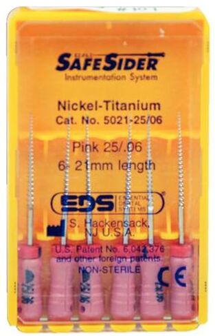 5021-25/06 Safesiders Reamers NiTi 21mm #25 .06T 6/Pk in Kuwait