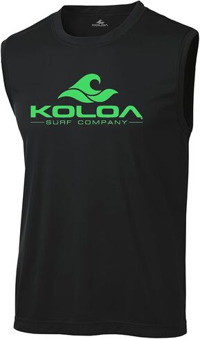 Koloa Surf Classic Wave Logo Moisture Wicking Sleeveless T-Shirts. Sizes: XS-4XL in Kuwait