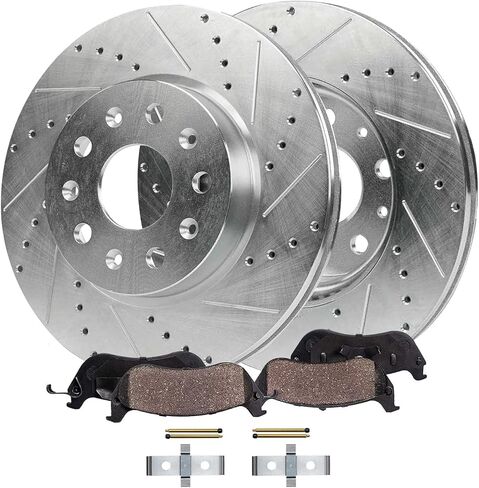 Detroit Axle - Brake Pads for Hyundai Elantra Coupe GT Veloster Kia Forte Koup Forte5, Front & Rear Ceramic Brake Pads w/Hardware Replacement in Saudi Arabia