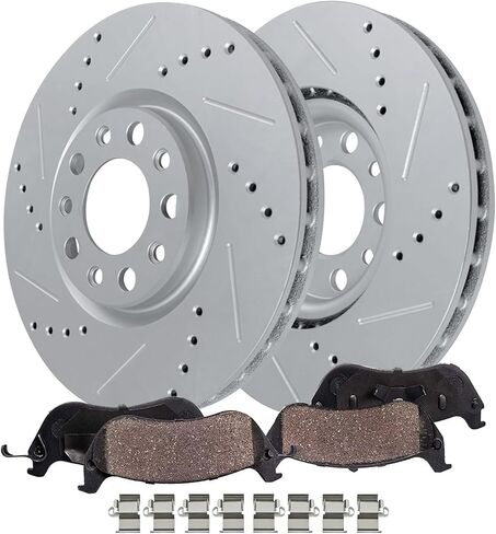 Detroit Axle - Brake Pads for Hyundai Elantra Coupe GT Veloster Kia Forte Koup Forte5, Front & Rear Ceramic Brake Pads w/Hardware Replacement in Saudi Arabia