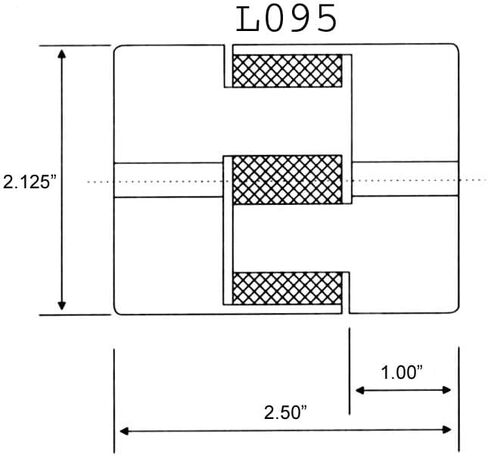 استبدال لـ 5/8 بوصة إلى 1 بوصة L075 مجموعة قارنة توصيل مرنة مكونة من 3 قطع على شكل حرف L وعنكبوت مطاطي NBR in Kuwait
