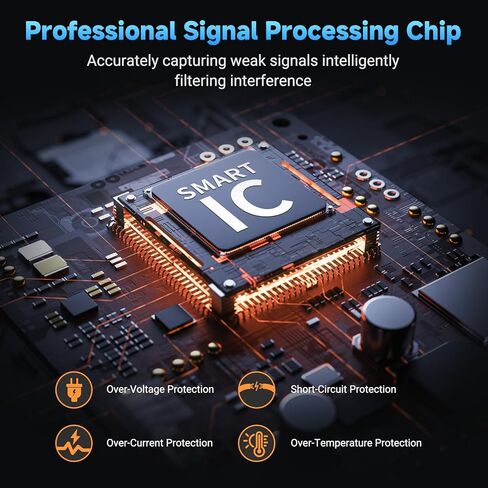 الهوائي التلفزيوني الداخلي ، هوائي Hidemi 400+ Miles طويل المدى للتلفزيون الذكي ، هوائي HD الرقمي لجميع أجهزة التلفزيون يدعم 1080 بكسل 4K in Kuwait