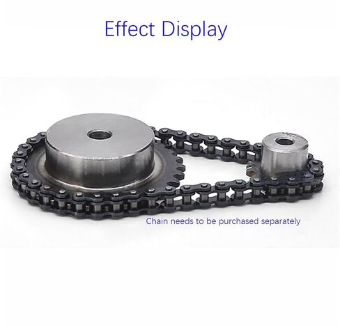 1Pcs 24-39 Tooth 04C Chain Gear 45# Steel Chain Wheel Motor Chain Drive Chain Wheel Tooth Pitch 6.35mm(34 Teeth) in Saudi Arabia