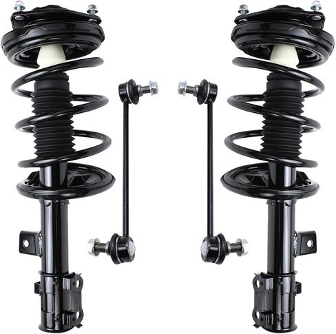 Detroit Axle - FWD 3.5L Struts Kit For 2011-2014 Toyota Sienna Replacement 2 Complete Ready Install Struts مع Coil Spring Assembly 2 Sway Bar Links Kit 2012 2013 in Kuwait