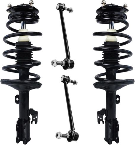Detroit Axle - FWD 3.5L Struts Kit For 2011-2014 Toyota Sienna Replacement 2 Complete Ready Install Struts مع Coil Spring Assembly 2 Sway Bar Links Kit 2012 2013 in Kuwait