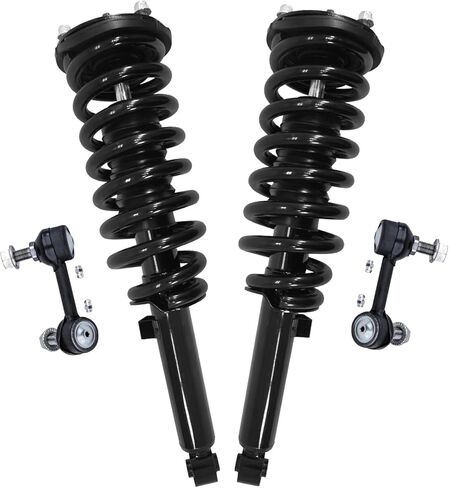 Detroit Axle - FWD 3.5L Struts Kit For 2011-2014 Toyota Sienna Replacement 2 Complete Ready Install Struts مع Coil Spring Assembly 2 Sway Bar Links Kit 2012 2013 in Kuwait