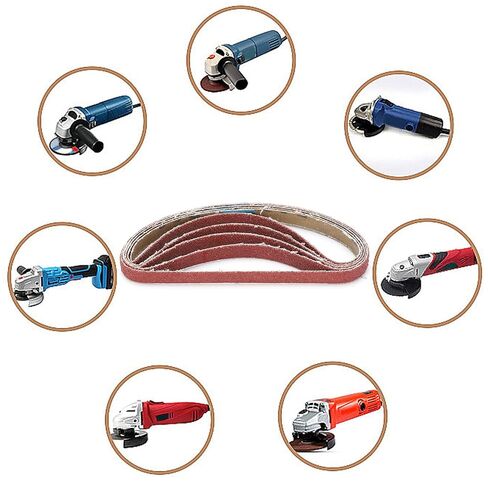 Sandpaper Belt Efficient Sanding Abrasive Strip Tool for Sander for Metal Grinding, WearResistant, 20Pcs Sandpaper Machine Tool (120#) in Saudi Arabia