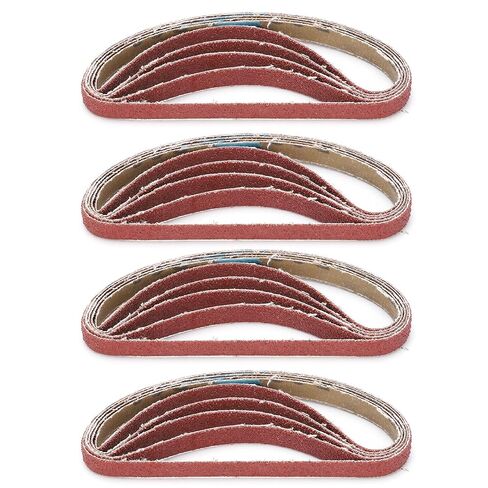 Sandpaper Belt Efficient Sanding Abrasive Strip Tool for Sander for Metal Grinding, WearResistant, 20Pcs Sandpaper Machine Tool (80#) in Saudi Arabia