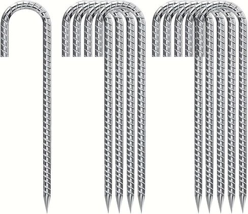 J-Hook عززت كومة 12 بوصة فضية، مرساة شديدة التحمل، تستخدم لسياج شبكي سلكي، شبكة رياضية، تخييم in Kuwait