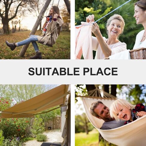 Luxshiny 2pcs Stainless Steel Expansion Bolt Hooks Heavy Duty Swing Hangers Hammock Anchor Hooks for Outdoor Hanging and Beam Support in Kuwait