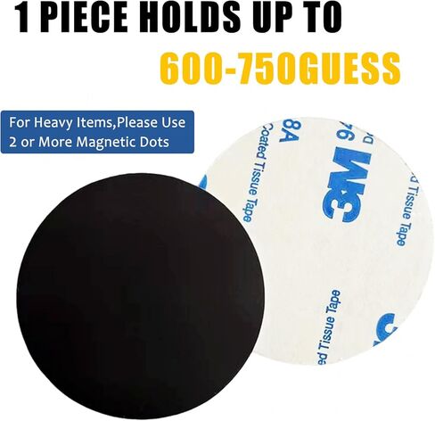 نقطة مغناطيسية مرنة مع لاصق ذاتي، مغناطيس دائري كبير مع دعامة لاصقة للسبورة البيضاء الحرفية، مدرسة الحرف اليدوية للثلاجة، 18 قطعة بقطر 60 مم 2.36 بوصة × 0.08 بوصة in Kuwait