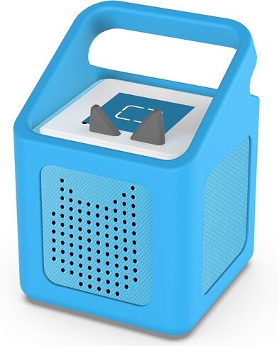 Silicone Case for Toniebox 1 Audio Player, Shockproof & Scratch-Resistant Portable Protective Cover Sleeve for Tonies Toniebox 1 Accessories with Carry Handle (Blue) in Saudi Arabia