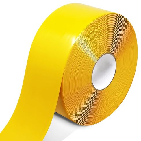 Yellow Floor Marking Tape, 1.1mm Extra Thick Heavy Duty Safety Tape, 2 Inch Width x 100FT Industrial Adhesive Caution Tape for Warehouse, Factory, Forklift & High Traffic Floors in Saudi Arabia