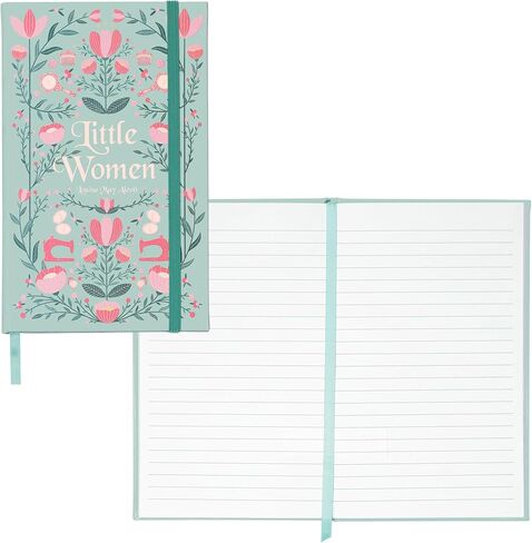 Steel Mill & Co Classic Literature Journal, 8.25" x 5.25", Cute Notebook with Lined Pages and Elastic Band, Little Women in Kuwait
