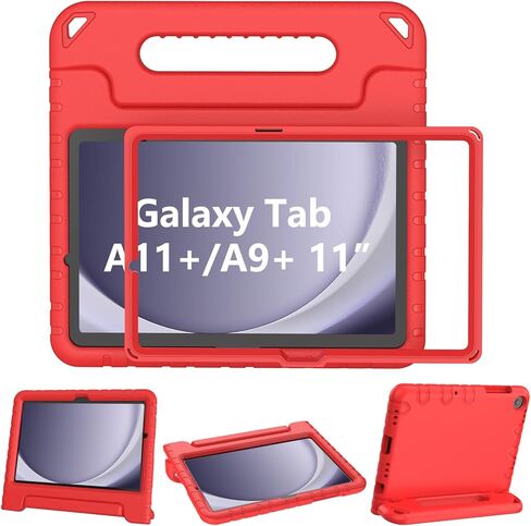 LTROP Kids Case for Samsung Galaxy Tab A9+ Plus 2023 (SM-X210/X216/X218) 11 Inch, Built-in Screen Protector, Shockproof Convertible Handle Stand Galaxy Tab A9 Plus Case Cover, Blue in Kuwait