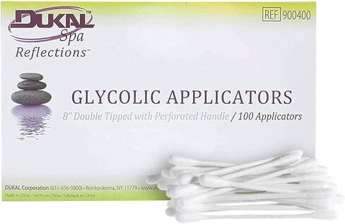 Dukal 900400-BX Reflection Glycolic Applicator, Non-Sterile, Dual Tip, 8" Length (Box of 100) in Saudi Arabia