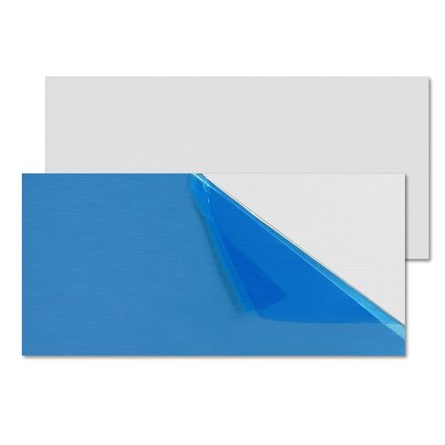 3 Pack 6061 T651 Aluminum Sheet 6" x 6", 18 Gauge (1mm) Metal Plate with Protective Film for DIY, Machining, Industrial Use in Kuwait