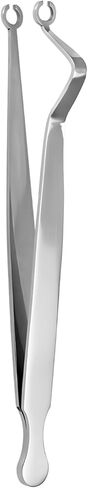4.5 in Ear Nose Piercing Clamps, Stainless Steel Professional Tool with Slotted Locking for Precision in Saudi Arabia