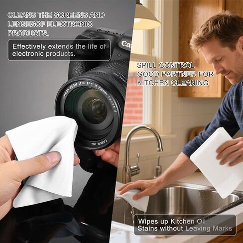 Cleanroom Wipers 6"x6"(150 Pcs, 100% Polyester, Class 100, 140GSM) Double Knit 100% Lint Free Cloths with Ultra-fine Filaments, Laser Sealed Edge Ultra-Soft Wipers in Kuwait