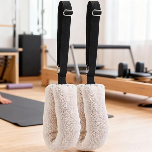 2 قطعة أشرطة بيلاتيس قابلة للتعديل أدوات التدريب قدم مقبض المنزل الصالة الرياضية تجريب أحزمة الفرقة بيلاتيس المصلح اكسسوارات قدم مقبض in Kuwait