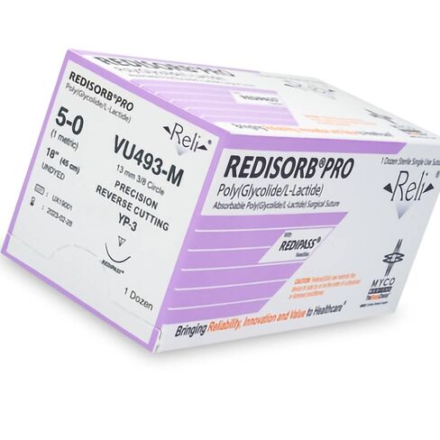 VU493 Reli Redisorb Undyed Braided Sutures 5-0 MP-3 18 12/Bx in Saudi Arabia