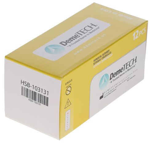 103131 HSB Plain Gut Absorbable Reverse Cutting Sutures 45cm Beige 4/0 12mm DC-2 3/8 Circle 12/Bx in Saudi Arabia