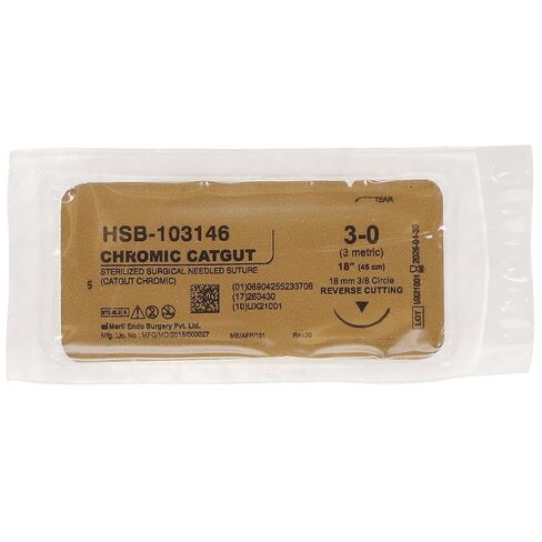 103146 Catgut Chromic Sutures C-6 3/0 18" 12/Bx in Saudi Arabia
