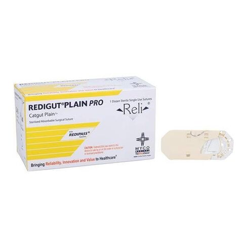 GP612 Reli Redigut Plain Pro Gut Sutures 3-0 MX-1 18 12/صندوق in Saudi Arabia